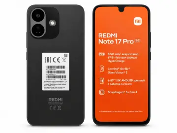 Смартфон Xiaomi Redmi Note 17 Pro 5G 6/128 ГБ, черный, NFC